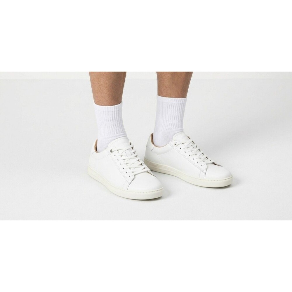 Birkenstock Bend Low Leather Sneakers White Men 9 Women 11 EU 42 NWB